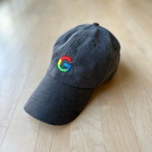 Google Slouch Dad Hat / Heather Gray / Adjustable / One Size Fits All